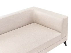 Sale Sofa dla 4 osób MARUM Len syntetyczny Jasnobeżowy Sofy Tapicerowane|Wszystkie Sofy