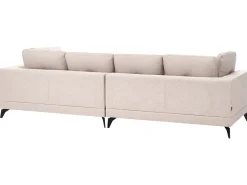 Sale Sofa dla 4 osób MARUM Len syntetyczny Jasnobeżowy Sofy Tapicerowane|Wszystkie Sofy
