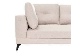 Sale Sofa dla 4 osób MARUM Len syntetyczny Jasnobeżowy Sofy Tapicerowane|Wszystkie Sofy