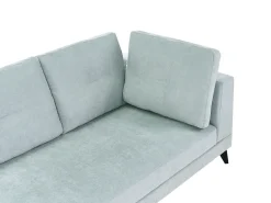 New Sofa dla 4 osób MARUM Len syntetyczny Błękitny Sofy Tapicerowane|Wszystkie Sofy