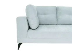 New Sofa dla 4 osób MARUM Len syntetyczny Błękitny Sofy Tapicerowane|Wszystkie Sofy