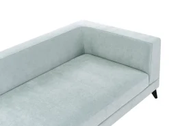 New Sofa dla 4 osób MARUM Len syntetyczny Błękitny Sofy Tapicerowane|Wszystkie Sofy