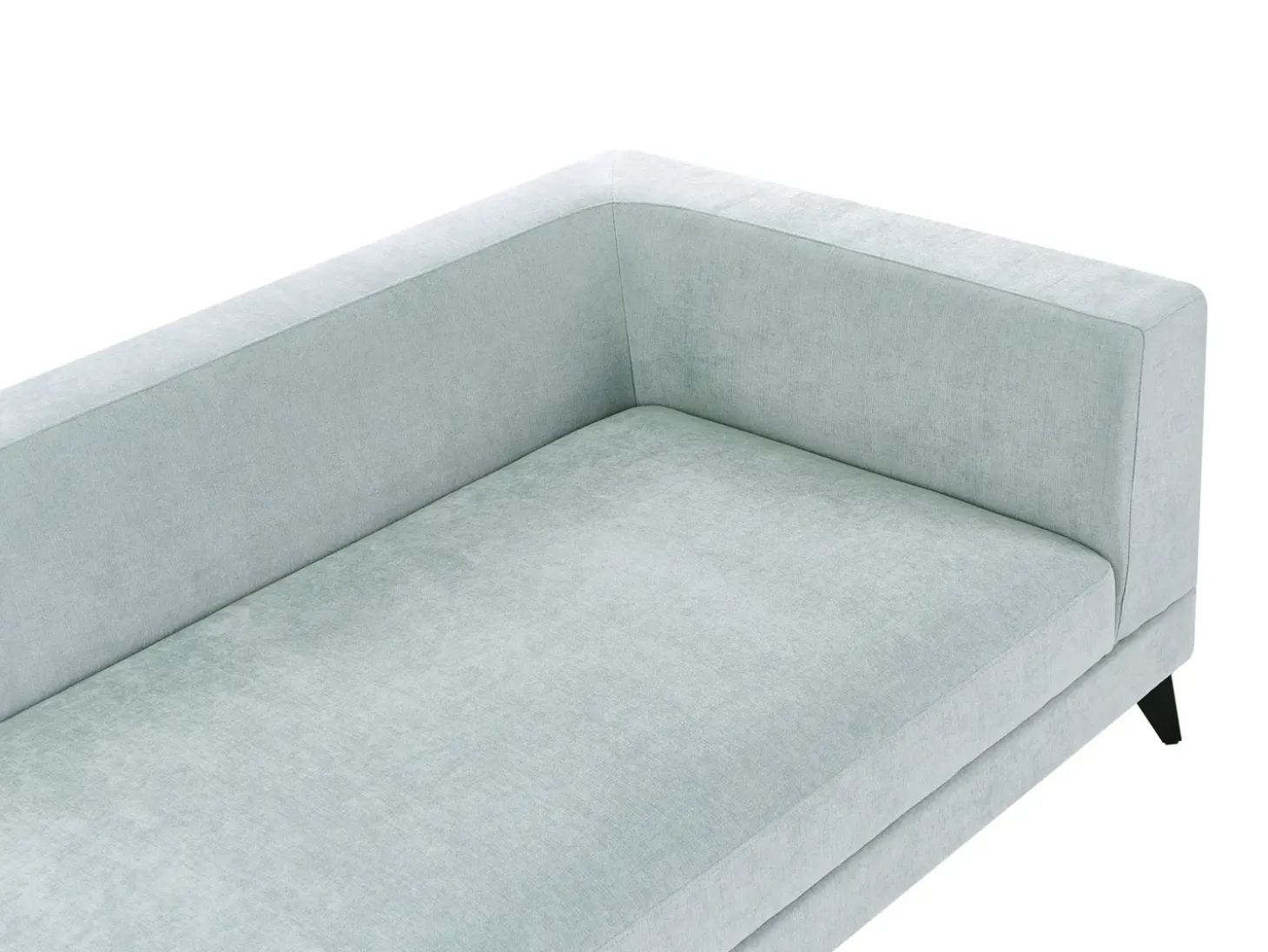 New Sofa dla 4 osób MARUM Len syntetyczny Błękitny Sofy Tapicerowane|Wszystkie Sofy
