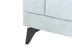 New Sofa dla 4 osób MARUM Len syntetyczny Błękitny Sofy Tapicerowane|Wszystkie Sofy
