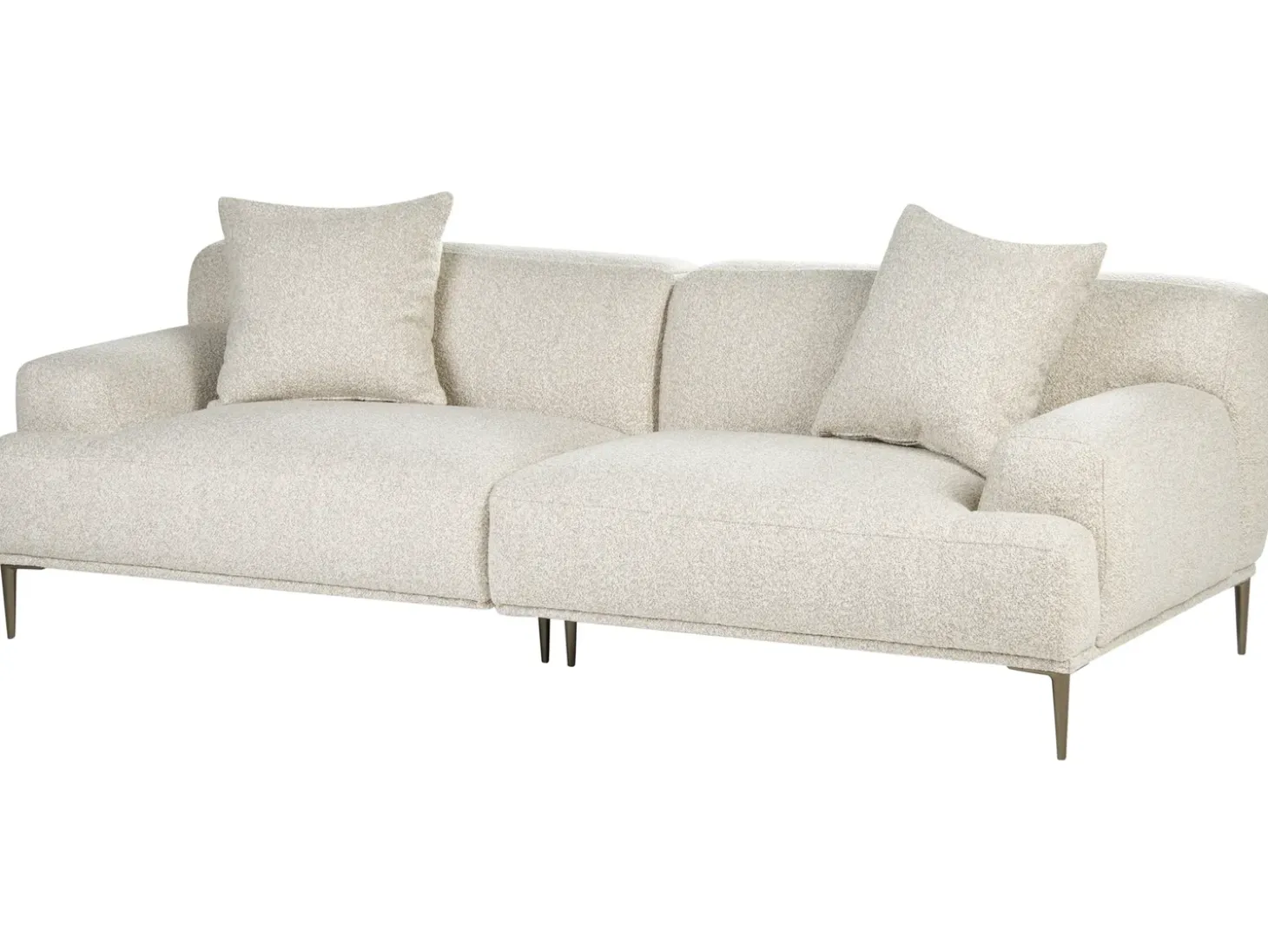 Discount Sofa dla 3 osób MATILA Boucle Złamana biel Sofy Tapicerowane|Wszystkie Sofy