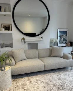 Discount Sofa dla 3 osób MATILA Boucle Złamana biel Sofy Tapicerowane|Wszystkie Sofy