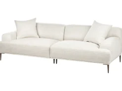 Best Sofa dla 3 osób MATILA Jasnobeżowy Sofy Tapicerowane|Wszystkie Sofy