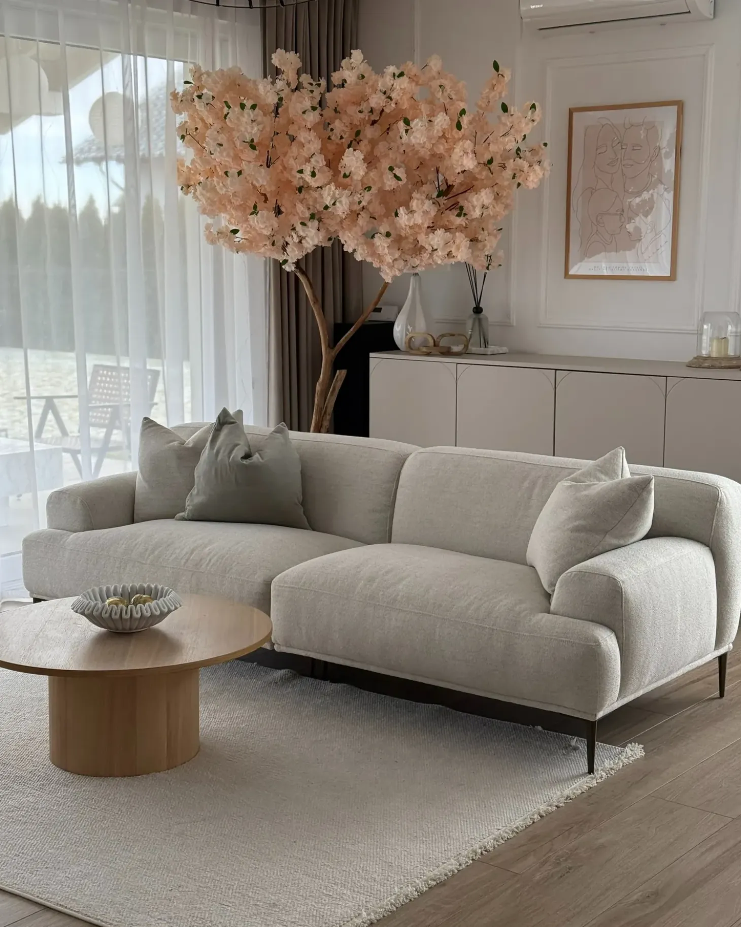 Best Sofa dla 3 osób MATILA Jasnobeżowy Sofy Tapicerowane|Wszystkie Sofy