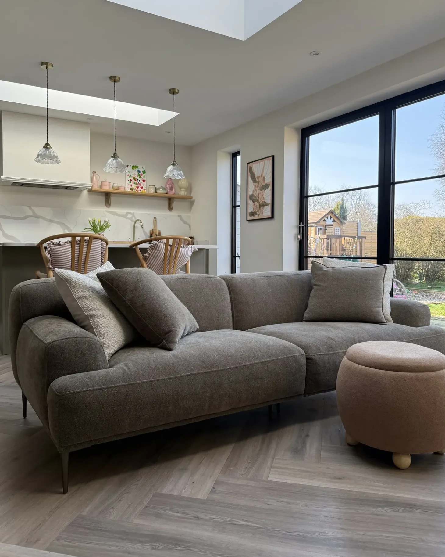 Discount Sofa dla 3 osób MATILA Jasno Sofy Tapicerowane|Wszystkie Sofy
