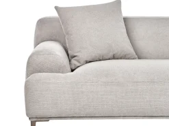 Best Sofa dla 3 osób MATILA Jasnoszary Sofy Tapicerowane|Wszystkie Sofy