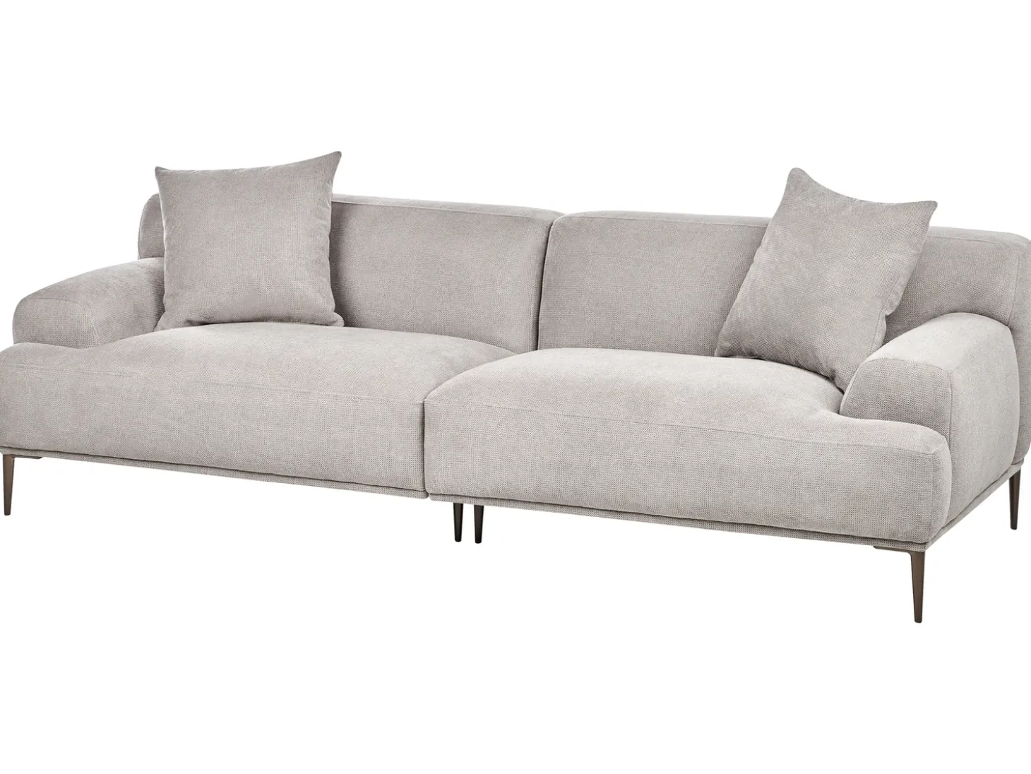Best Sofa dla 3 osób MATILA Jasnoszary Sofy Tapicerowane|Wszystkie Sofy