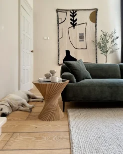 Outlet Sofa dla 3 osób MATILA Zielony Sofy Tapicerowane|Wszystkie Sofy