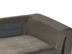 Clearance Sofa dla 3 osób MAUNU Welur Grafitowy Sofy Tapicerowane|Wszystkie Sofy