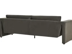 Clearance Sofa dla 3 osób MAUNU Welur Grafitowy Sofy Tapicerowane|Wszystkie Sofy