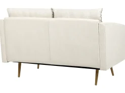Sofa dla 2 osób MAURA Jasnobeżowy Sofy Tapicerowane|Sofy Dwuosobowe