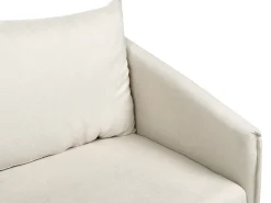 Sofa dla 2 osób MAURA Jasnobeżowy Sofy Tapicerowane|Sofy Dwuosobowe