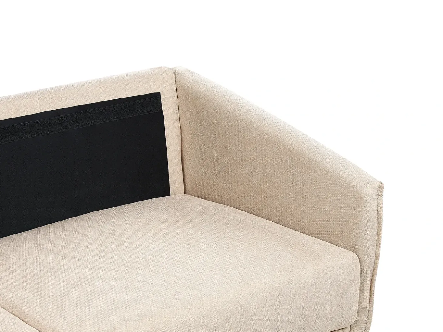 Clearance Sofa dla 2 osób MAURA Welur Beżowy Sofy Tapicerowane|Sofy Dwuosobowe