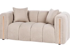 Hot Sofa dla 2 osób MORSIL Boucle Beżowy Sofy Tapicerowane|Sofy Dwuosobowe