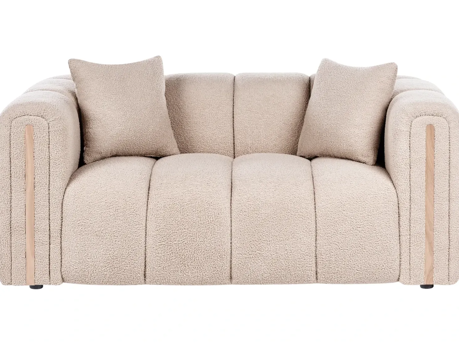 Hot Sofa dla 2 osób MORSIL Boucle Beżowy Sofy Tapicerowane|Sofy Dwuosobowe