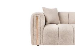 Hot Sofa dla 2 osób MORSIL Boucle Beżowy Sofy Tapicerowane|Sofy Dwuosobowe