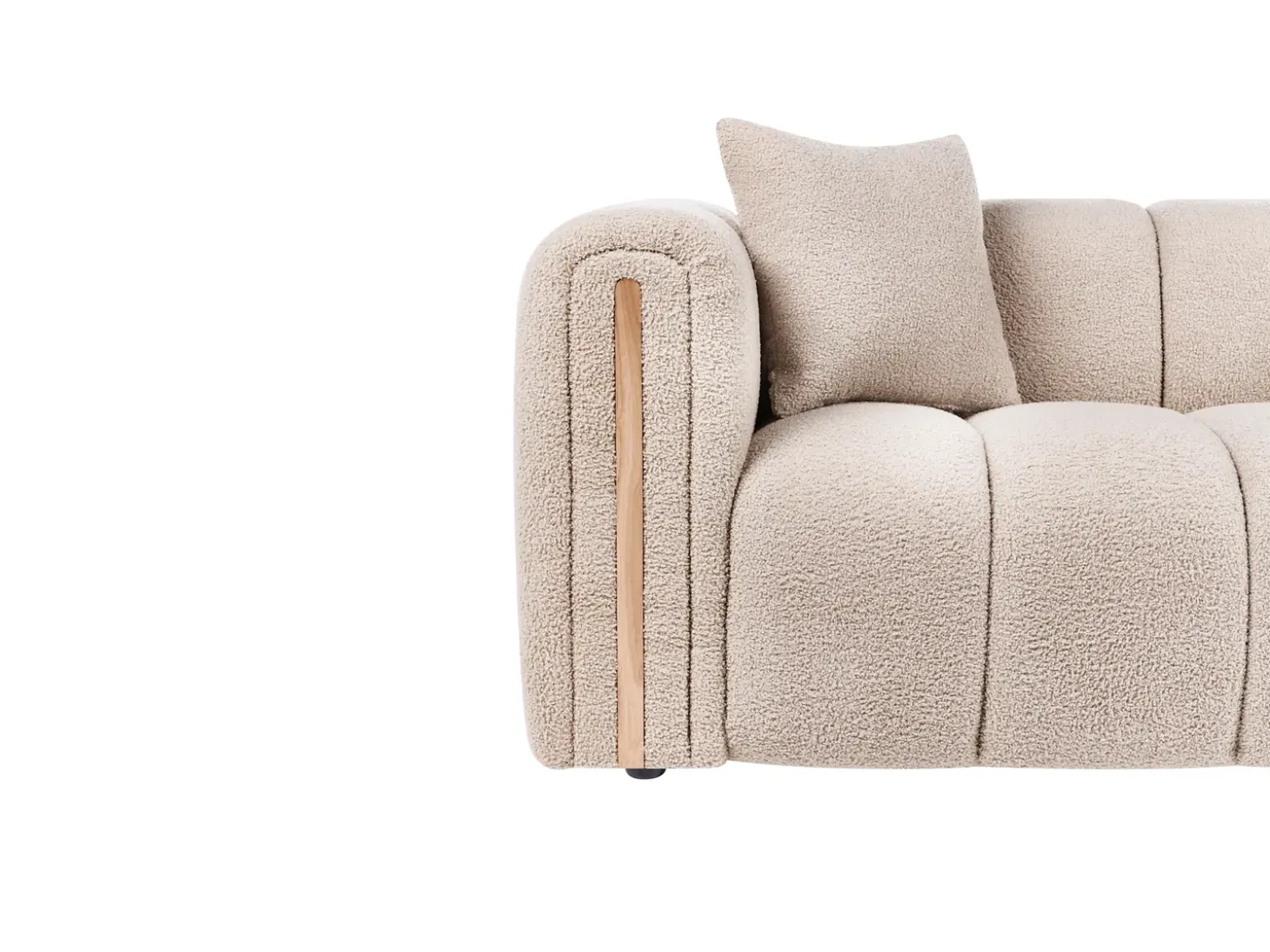 Hot Sofa dla 2 osób MORSIL Boucle Beżowy Sofy Tapicerowane|Sofy Dwuosobowe