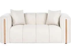 Sofa dla 2 osób MORSIL Boucle Złamana biel Sofy Tapicerowane|Sofy Dwuosobowe