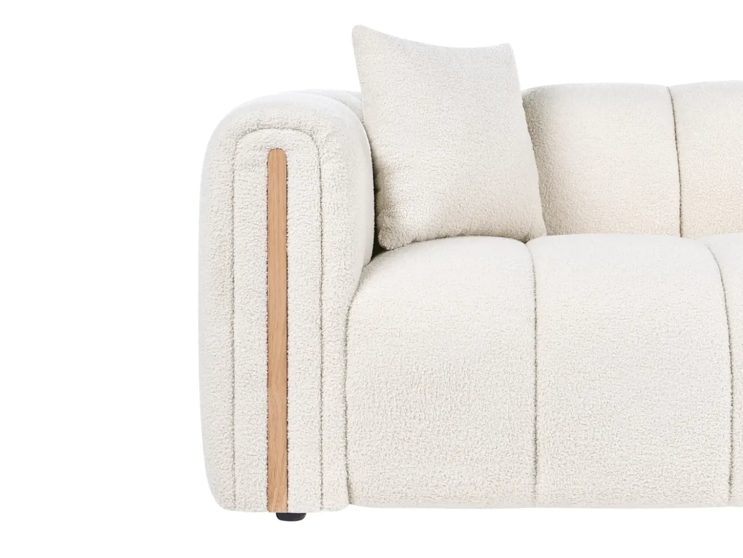Sofa dla 2 osób MORSIL Boucle Złamana biel Sofy Tapicerowane|Sofy Dwuosobowe