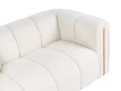 Sofa dla 2 osób MORSIL Boucle Złamana biel Sofy Tapicerowane|Sofy Dwuosobowe