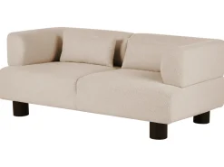 Clearance Sofa dla 2 osób MOVIK Boucle Beżowy Sofy Tapicerowane|Sofy Dwuosobowe