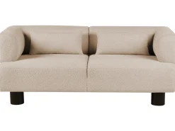 Clearance Sofa dla 2 osób MOVIK Boucle Beżowy Sofy Tapicerowane|Sofy Dwuosobowe