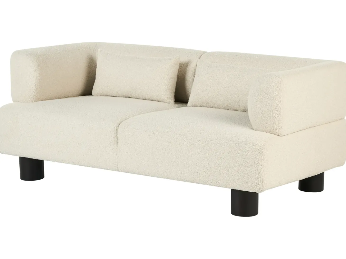 Hot Sofa dla 2 osób MOVIK Boucle Złamana biel Sofy Tapicerowane|Sofy Dwuosobowe
