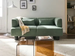Sofa dla 2 osób MOVIK Jasnozielony Sofy Tapicerowane|Sofy Dwuosobowe