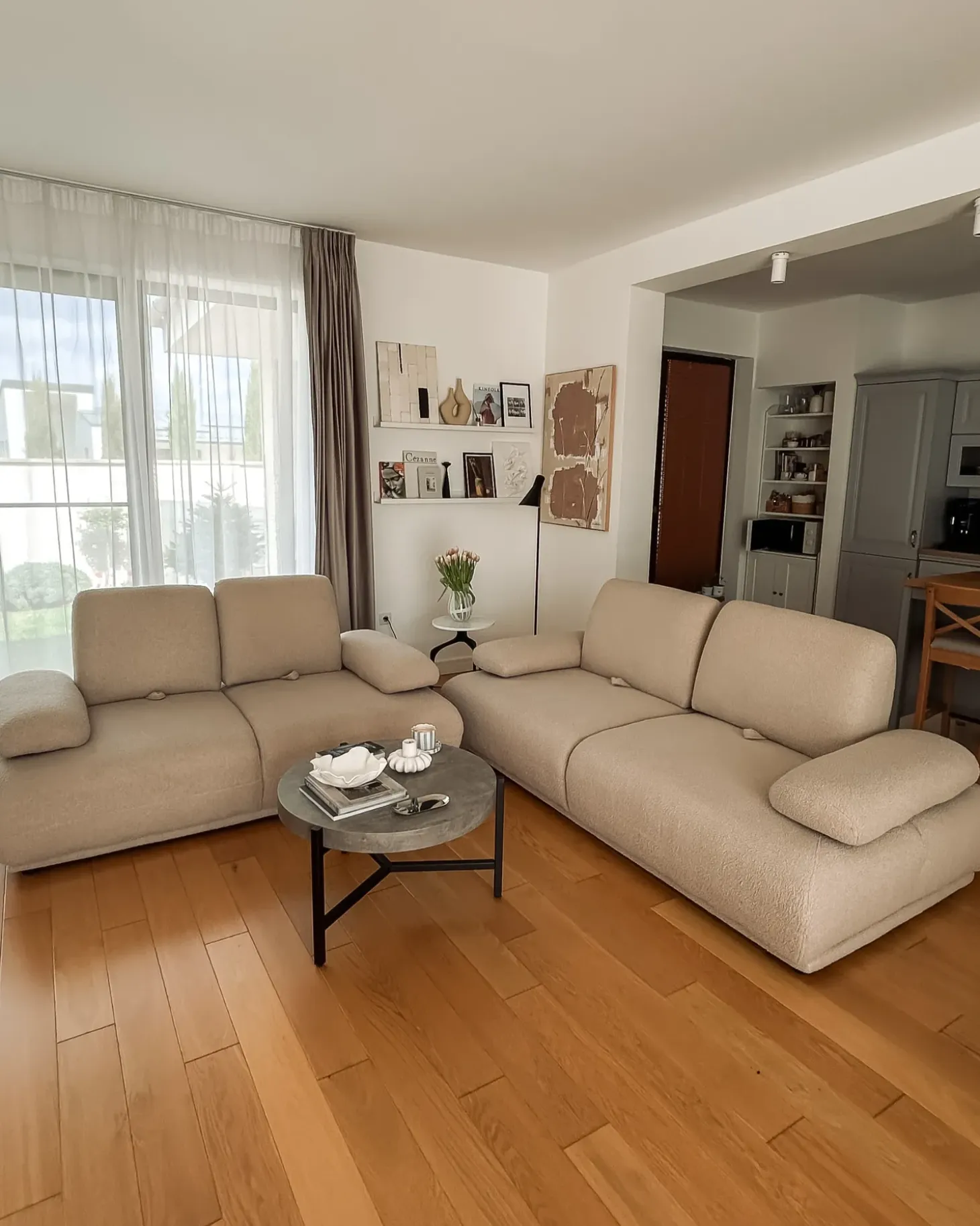 Hot Sofa dla 3 osób NACKA Boucle Beżowy Sofy Tapicerowane|Kolekcje Sof