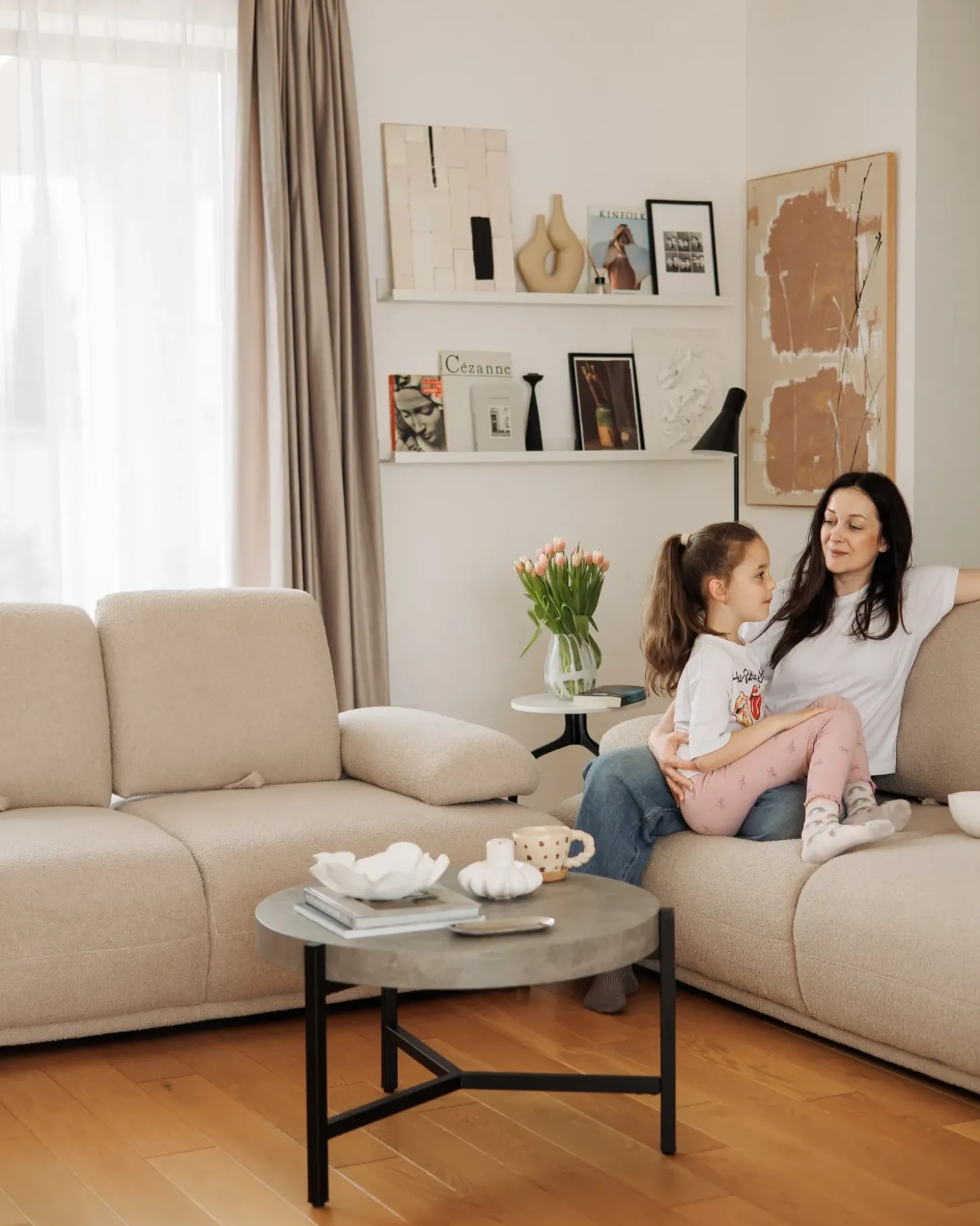 Hot Sofa dla 3 osób NACKA Boucle Beżowy Sofy Tapicerowane|Kolekcje Sof