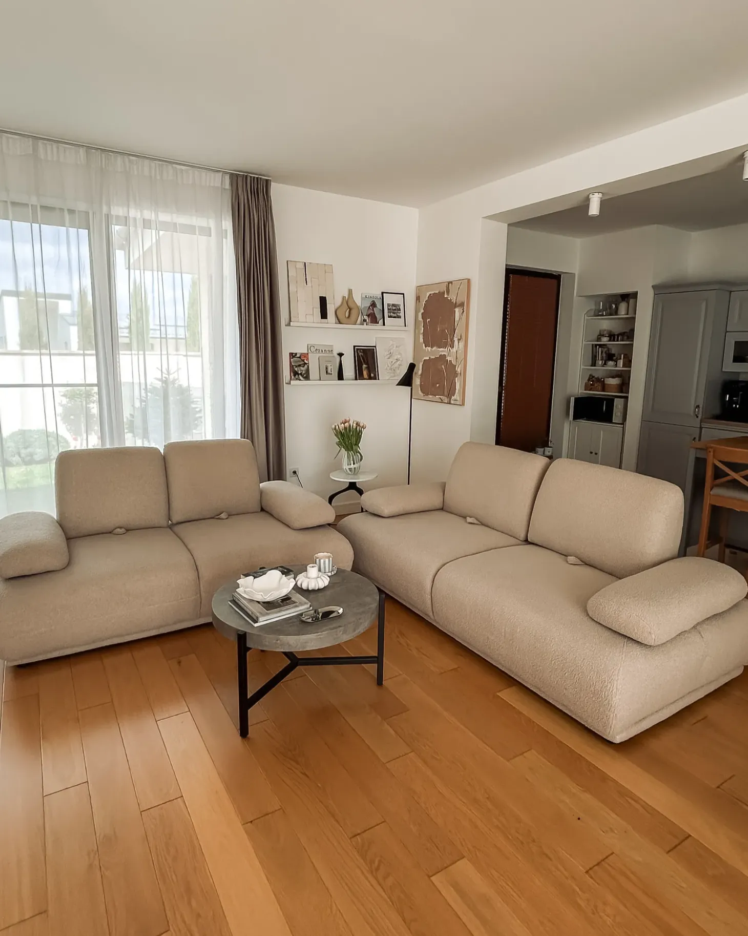 Discount Sofa dla 2 osób NACKA Boucle Beżowy Sofy Tapicerowane|Kolekcje Sof