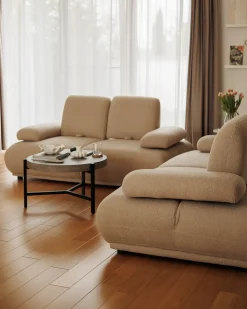 Discount Sofa dla 2 osób NACKA Boucle Beżowy Sofy Tapicerowane|Kolekcje Sof