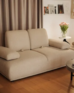 Discount Sofa dla 2 osób NACKA Boucle Beżowy Sofy Tapicerowane|Kolekcje Sof