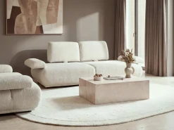 Best Sofa dla 3 osób NACKA Boucle Złamana biel Sofy Tapicerowane|Kolekcje Sof