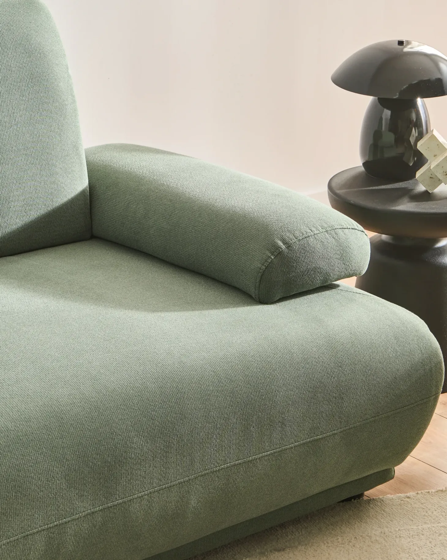Outlet Sofa dla 2 osób NACKA Jasnozielony Sofy Tapicerowane|Sofy Dwuosobowe