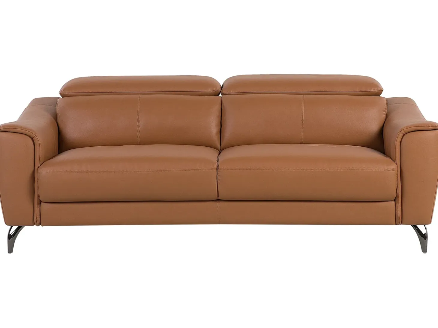 Best Sofa dla 3 osób NARWIK Skóra naturalna Złoty brąz Kolekcje Sof|Sofy Skórzane