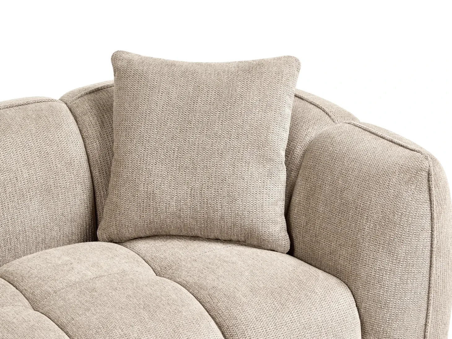 Online Sofa dla 2 osób NESS Beżowoszary Sofy Tapicerowane|Sofy Dwuosobowe