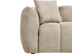 Online Sofa dla 2 osób NESS Beżowoszary Sofy Tapicerowane|Sofy Dwuosobowe
