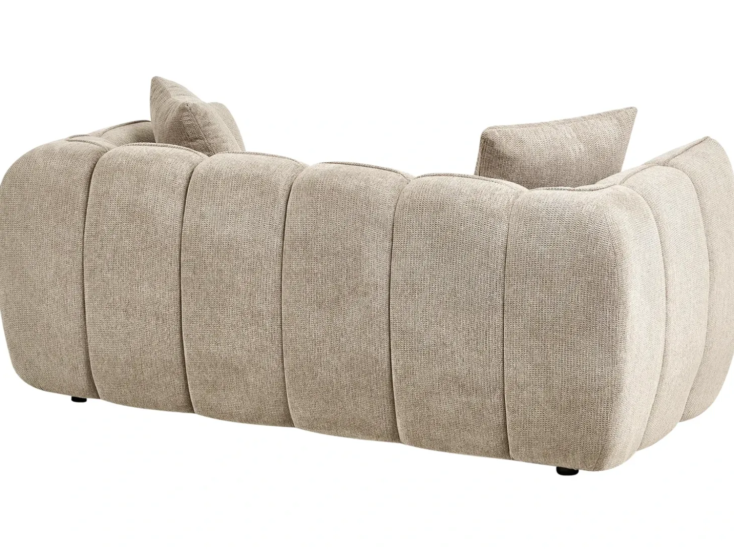 Online Sofa dla 2 osób NESS Beżowoszary Sofy Tapicerowane|Sofy Dwuosobowe