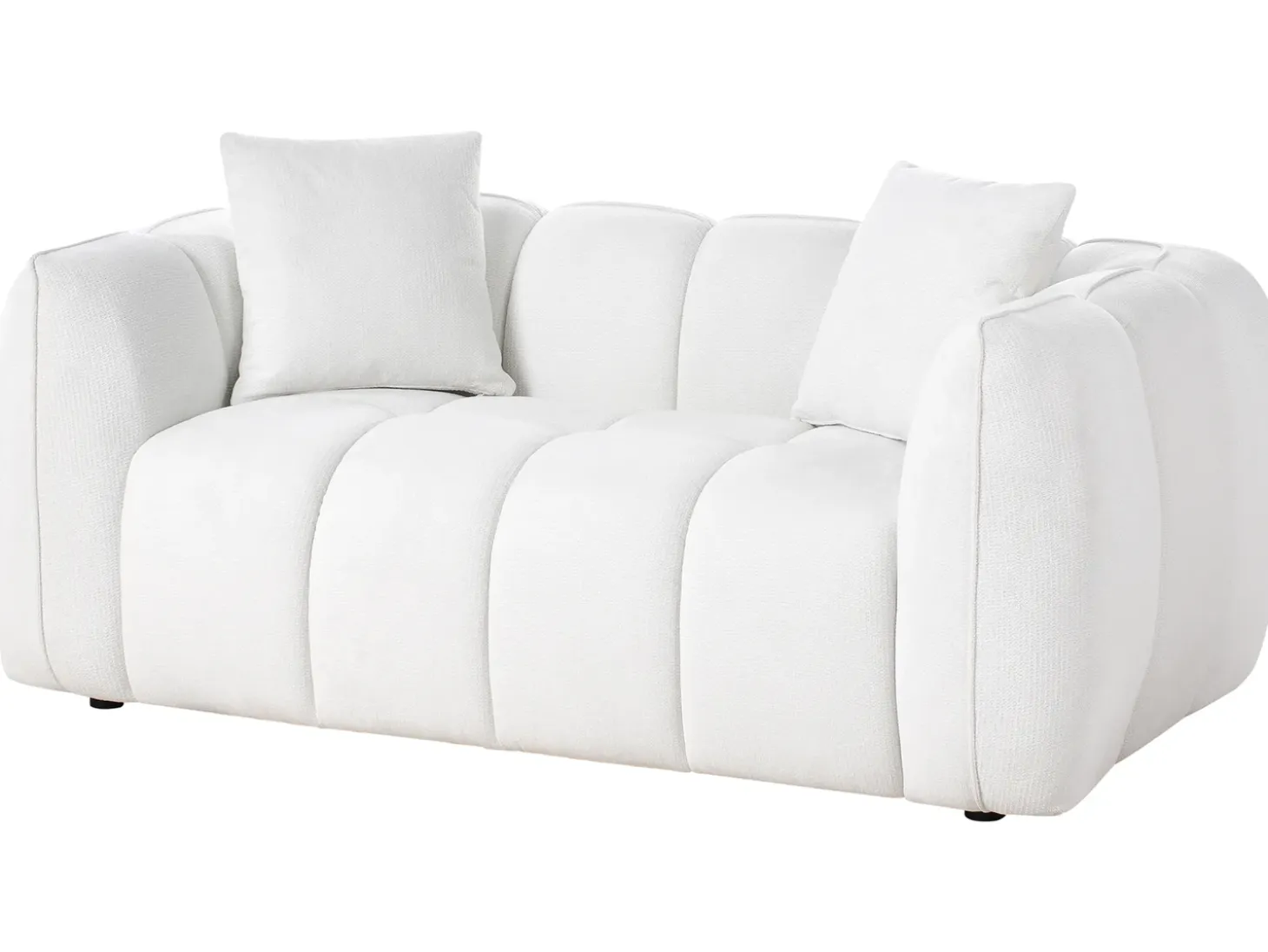 Best Sofa dla 2 osób NESS Złamana biel Sofy Tapicerowane|Sofy Dwuosobowe