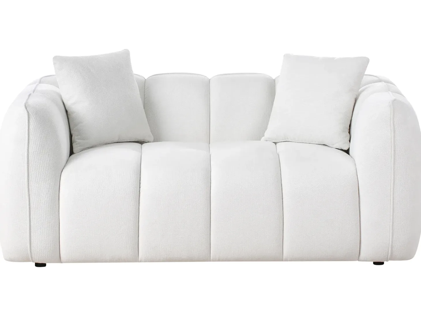 Best Sofa dla 2 osób NESS Złamana biel Sofy Tapicerowane|Sofy Dwuosobowe