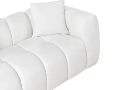 Best Sofa dla 2 osób NESS Złamana biel Sofy Tapicerowane|Sofy Dwuosobowe