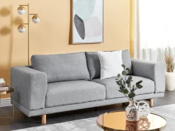 Online Sofa dla 3 osób NIVALA Jasno Sofy Tapicerowane|Wszystkie Sofy