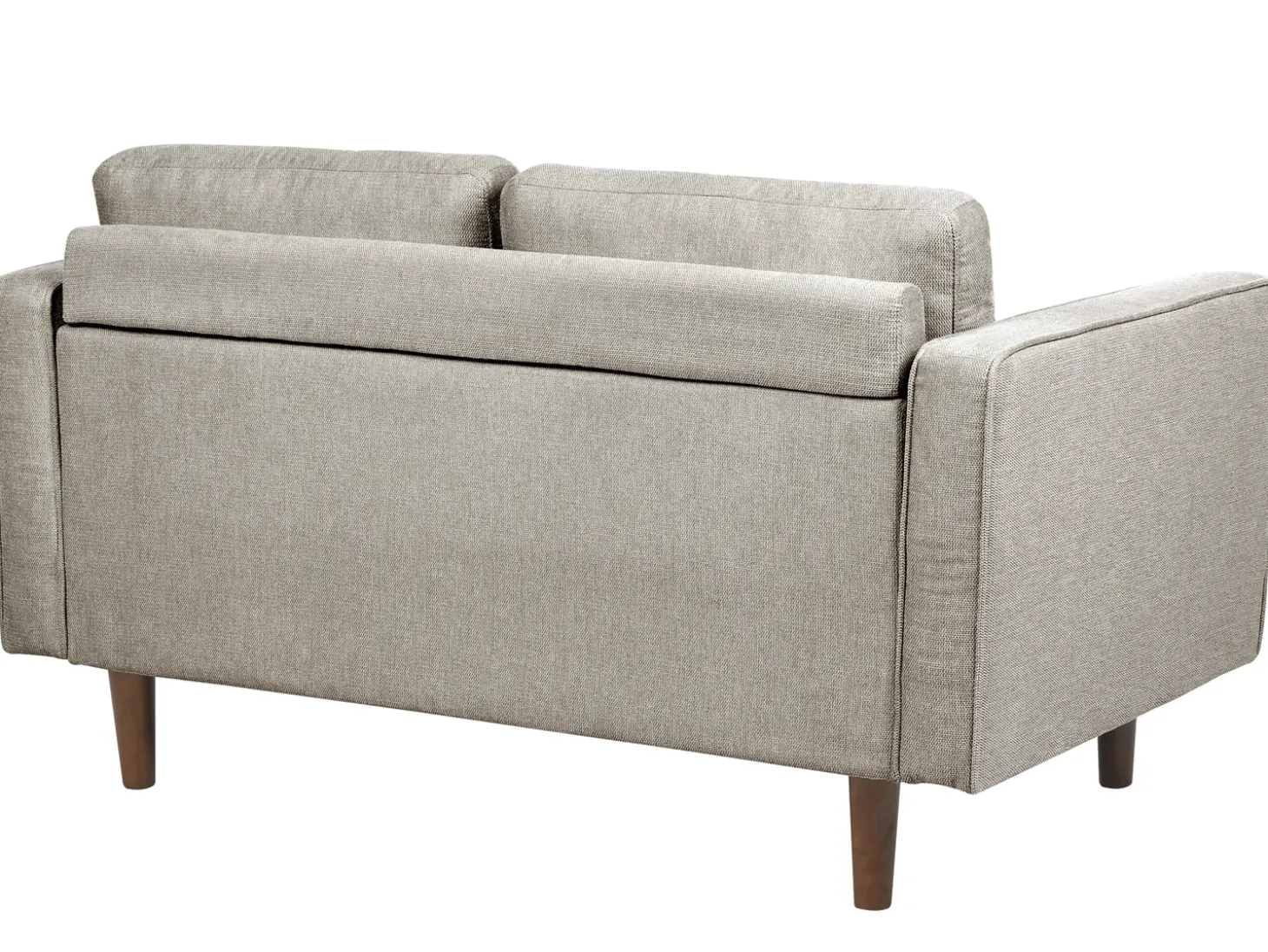 Outlet Sofa dla 2 osób NURMO Beżowoszary Sofy Tapicerowane|Sofy Dwuosobowe
