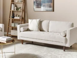 Clearance Sofa dla 3 osób NURMO Jasnobeżowy Sofy Tapicerowane|Kolekcje Sof