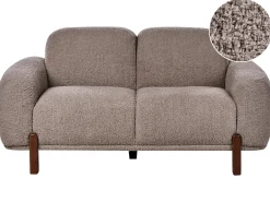 New Sofa dla 2 osób ODNES Boucle Beżowoszary Sofy Tapicerowane|Sofy Dwuosobowe